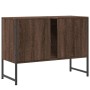 Bathroom sink cabinet engineered wood brown oak 80x33x60 cm by , Dressing tables - Ref: Foro24-842465, Price: 66,07 €, Discou...