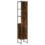 Armario de baño madera ingeniería roble ahumado 33x33x185,5 cm de , Tocadores - Ref: Foro24-842473, Precio: 84,91 €, Descuent...