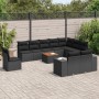 11-teiliges Gartensofa-Set und schwarze synthetische Rattankissen von , Gartensets - Ref: Foro24-3257826, Preis: 702,99 €, Ra...