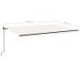 Manual retractable awning cream color 500x300 cm by , Awnings - Ref: Foro24-3069137, Price: 387,96 €, Discount: %