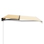 Manual retractable awning with yellow and white LED 400x300 cm by , Awnings - Ref: Foro24-3055227, Price: 383,13 €, Discount: %