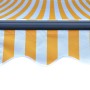 Manual retractable awning with yellow and white LED 400x300 cm by , Awnings - Ref: Foro24-3055227, Price: 383,13 €, Discount: %