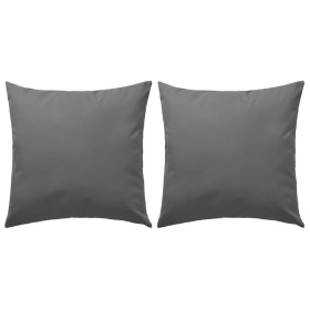 Outdoor cushions 2 units 45x45 cm gray by , Cushions - Ref: Foro24-132302, Price: 28,04 €, Discount: %