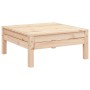 Solid pine wood garden stool by , Modular outdoor sofas - Ref: Foro24-838012, Price: 36,20 €, Discount: %