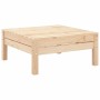 Solid pine wood garden stool by , Modular outdoor sofas - Ref: Foro24-838012, Price: 36,20 €, Discount: %