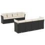 8-piece garden sofa set and black synthetic rattan cushions by , Garden sets - Ref: Foro24-3249145, Price: 564,28 €, Discount: %