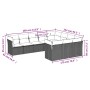 Garden sofa set 10 pieces with black synthetic rattan cushions by , Garden sets - Ref: Foro24-3250055, Price: 577,80 €, Disco...