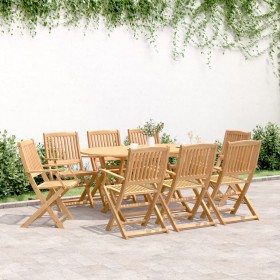 Garten-Essgruppe 9-teilig aus massivem Akazienholz von , Gartensets - Ref: Foro24-3214239, Preis: 515,77 €, Rabatt: %