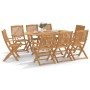 Garden dining set 9 pieces solid acacia wood by , Garden sets - Ref: Foro24-3214239, Price: 516,02 €, Discount: %