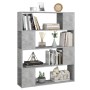 Estantería divisor de espacios gris hormigón 100x24x124 cm de , Librerías y estanterías - Ref: Foro24-809192, Precio: 75,37 €...