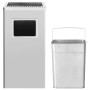 Stainless steel trash can with ashtray 45 L by vidaXL, Garbage cans and trash cans - Ref: Foro24-51092, Price: 93,86 €, Disco...