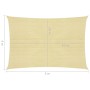 Toldo de vela beige HDPE 160 g/m² 4x5 m de , Sombrillas - Ref: Foro24-311133, Precio: 61,11 €, Descuento: %