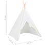 Tienda tipi niños y bolsa piel melocotón blanco 120x120x150cm de , Tiendas y túneles de juego - Ref: Foro24-80271, Precio: 40...