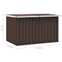 Braune Garten-Aufbewahrungsbox 149 x 99 x 93 cm von vidaXL, Aufbewahrungsboxen für den Außenbereich - Ref: Foro24-46268, Prei...