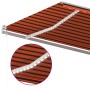 Automatic awning LED wind sensor orange brown 600x300 cm by , Awnings - Ref: Foro24-3068975, Price: 778,10 €, Discount: %