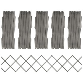 Trellis fences 5 pcs solid gray fir wood 180x30 cm by , fence panels - Ref: Foro24-316423, Price: 19,86 €, Discount: %