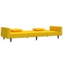 Sofá cama de 2 plazas con dos almohadas terciopelo amarillo de , Sofás - Ref: Foro24-375822, Precio: 248,66 €, Descuento: %