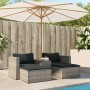 Set of 5-piece garden sofas and cushions made of synthetic rattan in gray acacia. by , Outdoor sofas - Ref: Foro24-365726, Pr...