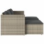 Set of 5-piece garden sofas and cushions made of synthetic rattan in gray acacia. by , Outdoor sofas - Ref: Foro24-365726, Pr...