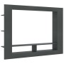 Gray plywood TV cabinet 152x22x113 cm by , TV Furniture - Ref: Foro24-800740, Price: 85,16 €, Discount: %