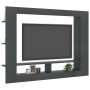 Gray plywood TV cabinet 152x22x113 cm by , TV Furniture - Ref: Foro24-800740, Price: 85,16 €, Discount: %