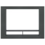 Gray plywood TV cabinet 152x22x113 cm by , TV Furniture - Ref: Foro24-800740, Price: 85,16 €, Discount: %