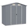 Galvanized steel garden shed in gray, 205x129x183 cm by vidaXL, Sheds - Ref: Foro24-46298, Price: 311,15 €, Discount: %