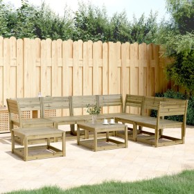 Garden furniture set 7 pieces impregnated pine wood by , Garden sets - Ref: Foro24-3216929, Price: 545,20 €, Discount: %