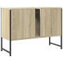 Bathroom sink cabinet engineered wood Sonoma oak 80x33x60 cm by , Dressing tables - Ref: Foro24-842462, Price: 63,14 €, Disco...