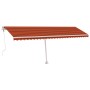 Toldo automático LED sensor de viento naranja marrón 600x300 cm de , Toldos - Ref: Foro24-3069615, Precio: 901,14 €, Descuent...