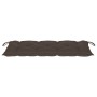 Banco Batavia de teca maciza con cojín gris taupe 120 cm de , Bancos de jardín - Ref: Foro24-3062177, Precio: 214,99 €, Descu...