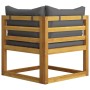 Garden furniture and cushions set 5 pieces solid acacia wood by vidaXL, Garden sets - Ref: Foro24-45914, Price: 448,99 €, Dis...