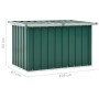 Green garden storage box 109x67x65 cm by vidaXL, Outdoor storage boxes - Ref: Foro24-46257, Price: 83,62 €, Discount: %