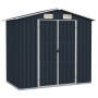 Garden shed anthracite galvanized steel 205x129x183 cm by vidaXL, Sheds - Ref: Foro24-46299, Price: 307,87 €, Discount: %