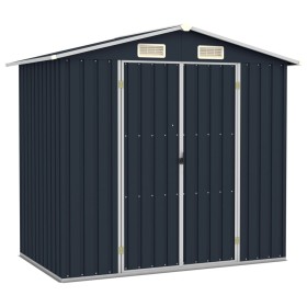 Cobertizo de jardín acero galvanizado antracita 205x129x183 cm de vidaXL, Cobertizos - Ref: Foro24-46299, Precio: 296,99 €, D...