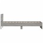 Bed frame headboard LED lights Sonoma gray 90x190 cm by , Beds and slatted bases - Ref: Foro24-838839, Price: 112,18 €, Disco...