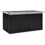 Anthrazitgraue Garten-Aufbewahrungsbox 129 x 67 x 65 cm von vidaXL, Aufbewahrungsboxen für den Außenbereich - Ref: Foro24-462...