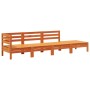 4-Sitzer-Gartensofa aus massivem, wachsbraunem Kiefernholz von , Modulare Sofas für den Außenbereich - Ref: Foro24-838051, Pr...