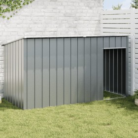 Caseta perros con tejado acero galvanizado gris 196x91x110 cm de , Casetas para perros - Ref: Foro24-172575, Precio: 194,99 €...