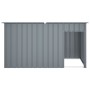 Dog house with gray galvanized steel roof 196x91x110 cm by , Dog kennels - Ref: Foro24-172575, Price: 195,04 €, Discount: %