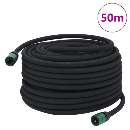 Porous garden hose black rubber 16 mm 50 m by , Garden hoses - Ref: Foro24-155872, Price: 47,64 €, Discount: %