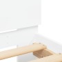 Estructura de cama con cabecero y luces LED blanco 90x190 cm de , Camas y somieres - Ref: Foro24-838834, Precio: 112,35 €, De...