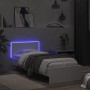 Bed frame with headboard and white LED lights 75x190 cm by , Beds and slatted bases - Ref: Foro24-838841, Price: 107,22 €, Di...