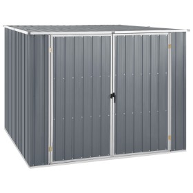 Garden shed gray galvanized steel 195x198x159 cm by vidaXL, Sheds - Ref: Foro24-46254, Price: 287,99 €, Discount: %