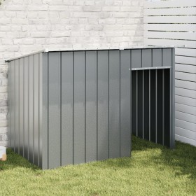 Hundehütte mit verzinktem Stahldach grau 153x91x110 cm von , Hundehütten - Ref: Foro24-172572, Preis: 184,99 €, Rabatt: %