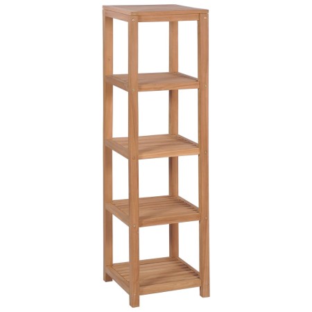 Bathroom shelf 4 levels solid teak wood 42x42x165 cm by vidaXL, Bookcases and shelves - Ref: Foro24-246500, Price: 120,20 €, ...