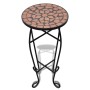 Terracotta mosaic side table for plants by , Pot stands - Ref: Foro24-41127, Price: 43,04 €, Discount: %