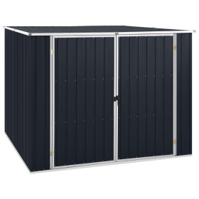 Garden shed anthracite galvanized steel 195x198x159 cm by vidaXL, Sheds - Ref: Foro24-46255, Price: 328,26 €, Discount: %