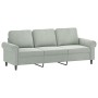 Sofa set with cushions 4 pieces light gray velvet by , Sofas - Ref: Foro24-3202200, Price: 762,94 €, Discount: %