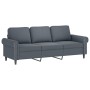 Dreiteilige Sofagarnitur aus dunkelgrauem Samt mit Kissen von , Sofas - Ref: Foro24-3202171, Preis: 747,43 €, Rabatt: %